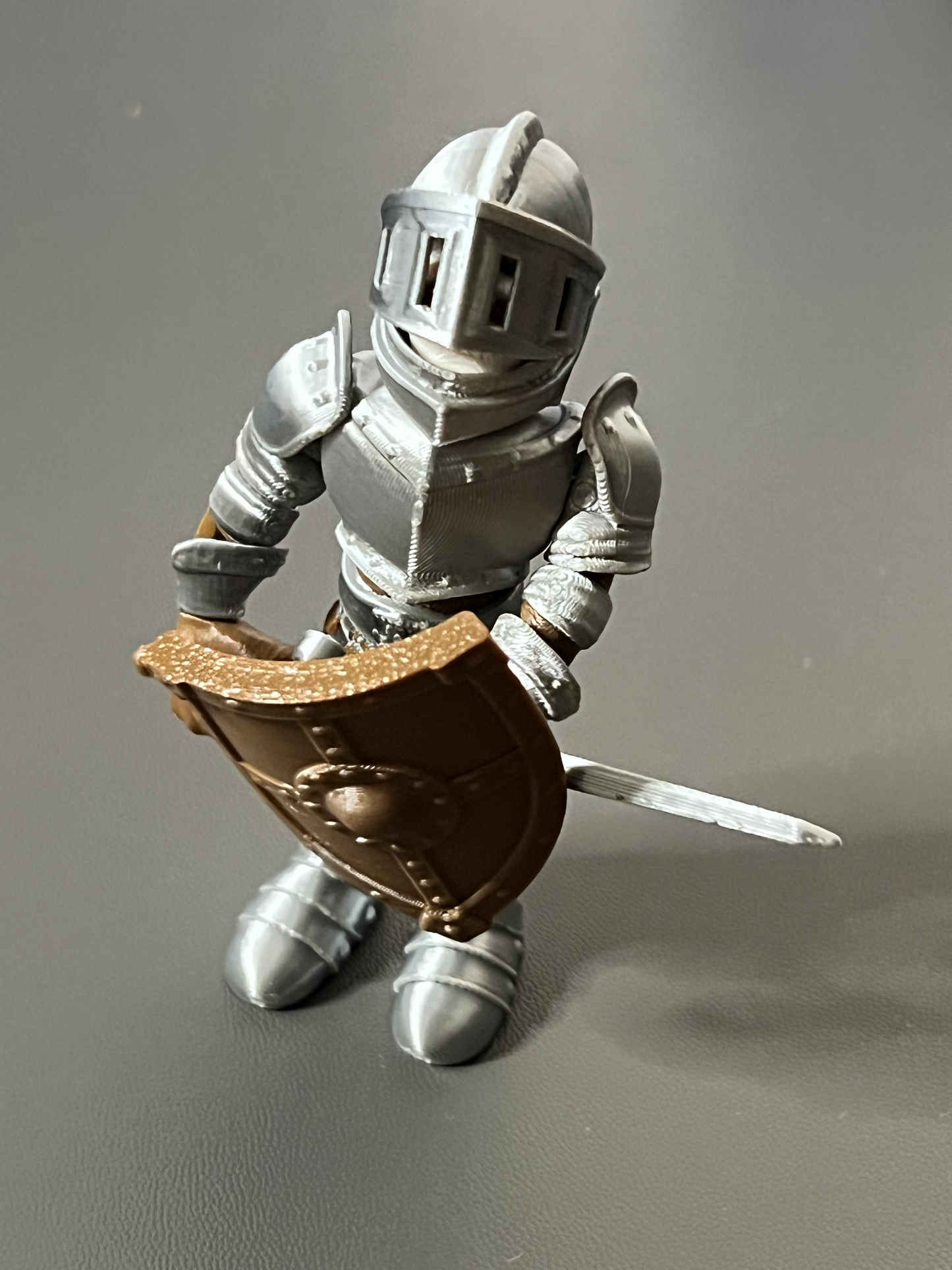 3D Printed Knight with Sword and Shield